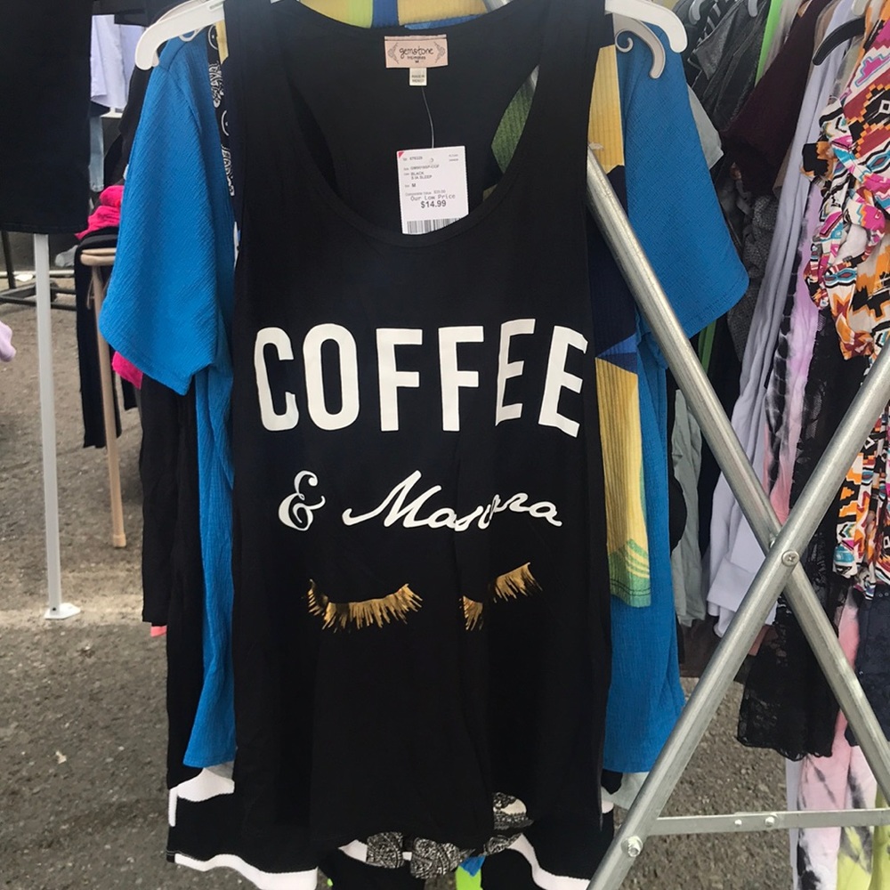 Black tank top